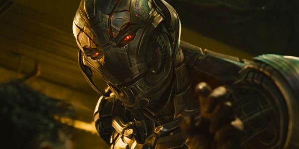 Ultron being threatening in Avengers: Age of Ultron