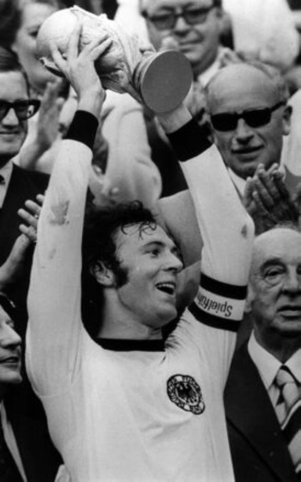 File photo dated 09-07-1974 of Franz Beckenbauer, who led West Germany to World Cup glory as both a captain and manager  Photo: PA/PA Wire.