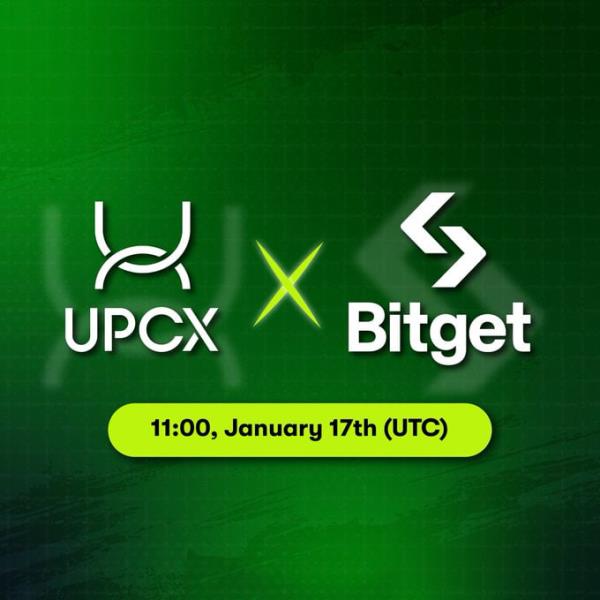 UPCX (UPC)代币在Bitget交易平台上市